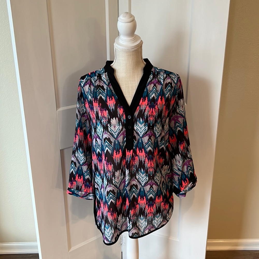 Sequin Hearts Multi Colored Top